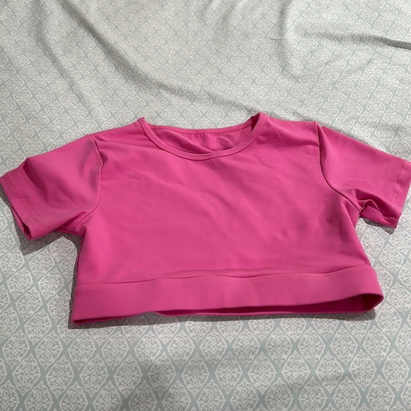 NVGTN Bubblegum Pink Open Back Tee size M - Picture 5 of 6